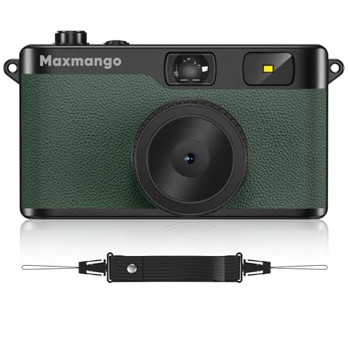 Maxmango D53 Vintage Digital Camera - Retro Digital Camera 12 MP Screenless Vintage Camera...