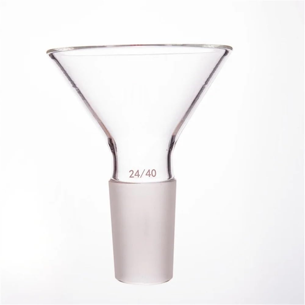 Attrezzature e forniture di laboratorio Imbuto triangolare Φ50mm Φ75mm Φ100mm 19/22 24/40 29/42 di addizione in vetro borosilicato F18