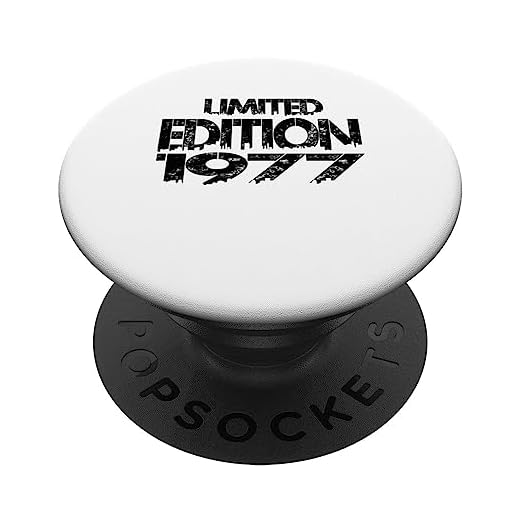 Edición limitada 1977 Cumpleaños 1977 Vintage 1977 PopSockets PopGrip Intercambiable