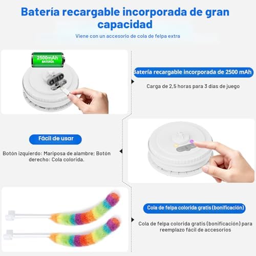 Interactive Cat Toys for Indoor Cats,[Newly Upgraded] — texture and fabric close-up