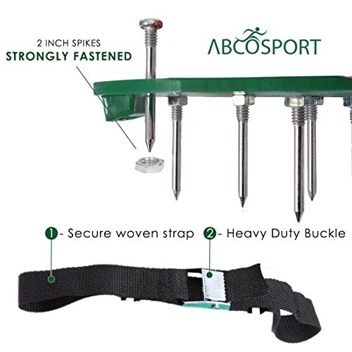 Abco Tech Lawn Aerator Shoes for Grass, Aerating Lawn Soil - 3 Adjustable Straps & Heavy Duty Metal Buckles, Yard Aerator Tool, Aerating Shoes for Lawn Care, Aeration Shoes, Grass Aerator for Lawn - Image 8