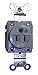15A 5-15R 125V Receptacle Single Gray - Pack Of 6