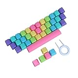 jojofuny 1 Set Pbt Mechanical Keycap Key Caps Computer DIY Keycaps Key Puller Colorful Keyboard Rainbow Keycaps Computer Keyboards Mechanical Keyboards Keyboard Protector Decorate Household