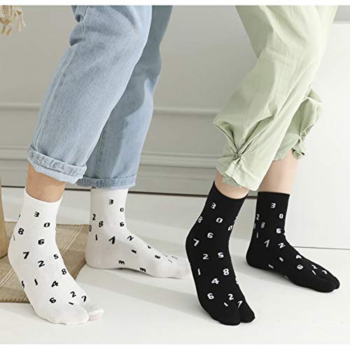 Papermore Flip-Flop Socks Split Toe Tabi Socks Ninja Geta Socks 4-Pairs Pack Stylish Women Tabi Socks - Thumbnail 2