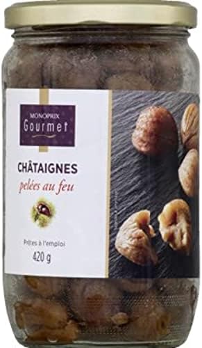 Monoprix Gourmet Châtaignes entières pelées au feu - Le bocal de ...