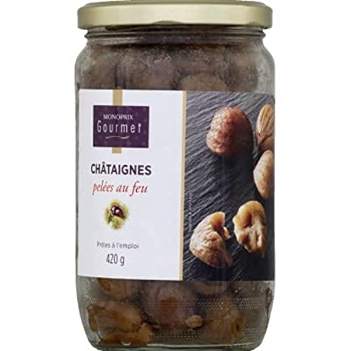 Monoprix Gourmet Châtaignes entières pelées au feu - Le bocal de ...