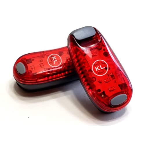 Knuckle Lights 2-Pack LED Safety Blinking Lights for Bikers, Runners, Walkers - Dog Walking Strobe Blinker - 3 Lights Mode Lightweight Easy Attach Clip - Reflective Gear