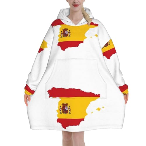 Couverture à capuche en flanelle espagnole idéale pour vos soirées canapé