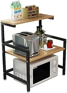 Suszarka do naczyń Counter Counterboard Rack, 1 poziom może być używany do stojaka piekarnika, stojak mikrofalowy, 3 poziomy do przyprawy stojaku do przechowywania stołowych, 2 warstwowe stojak kuchen