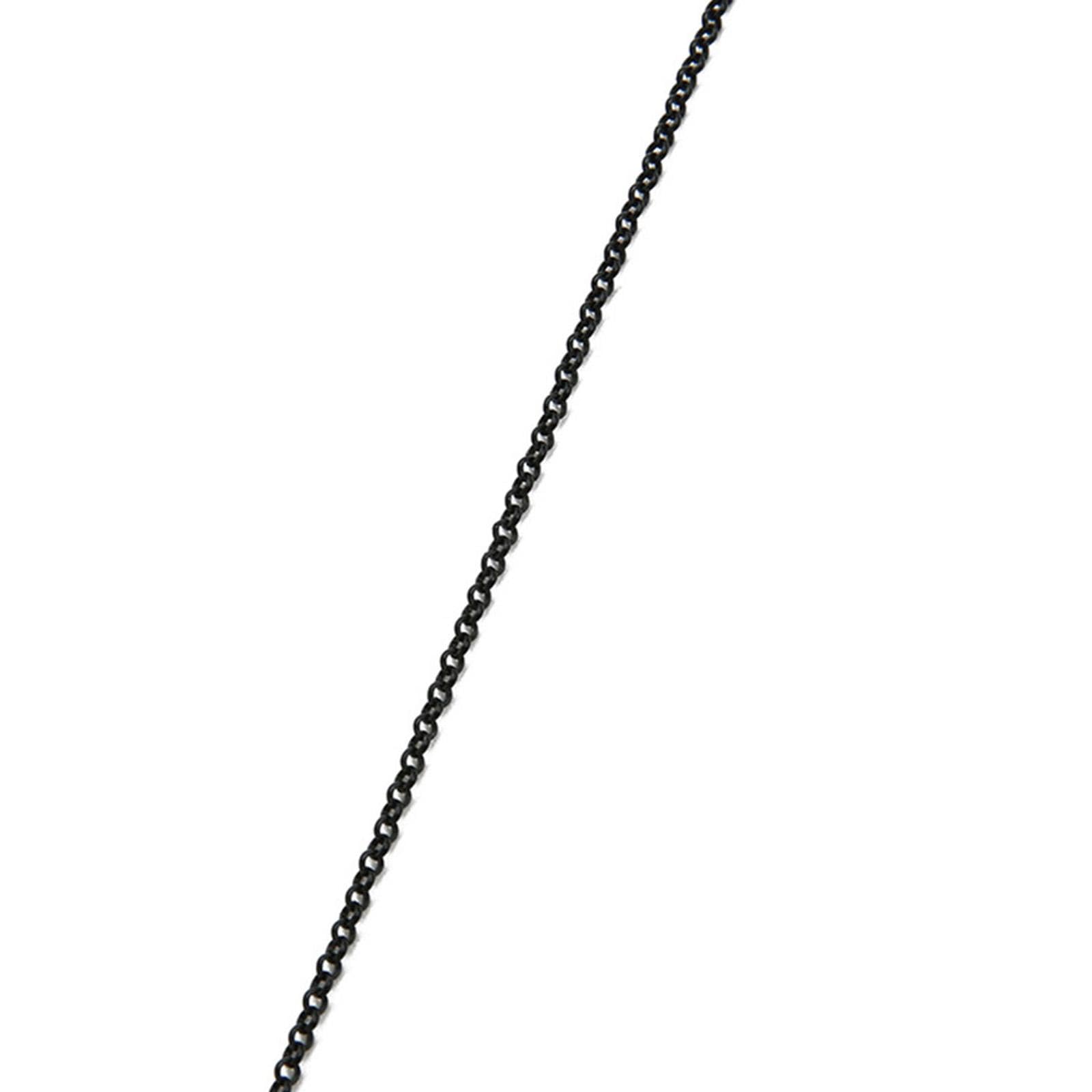 Catena a Maglie Tonde Da 3 Mm, 3 X 30 Piedi, Nera, per La Creazione di Collane E Bracciali, 5 pezzi