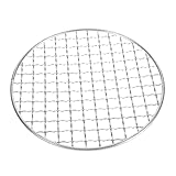 Kisangel Rundes Grillrost Aus Edelstahl Für Grill Für Steak Gemüse Und Andere Speisen Robust Und Haltbar Bei Hohen Temperaturen Leicht Zu Reinigen Transportieren