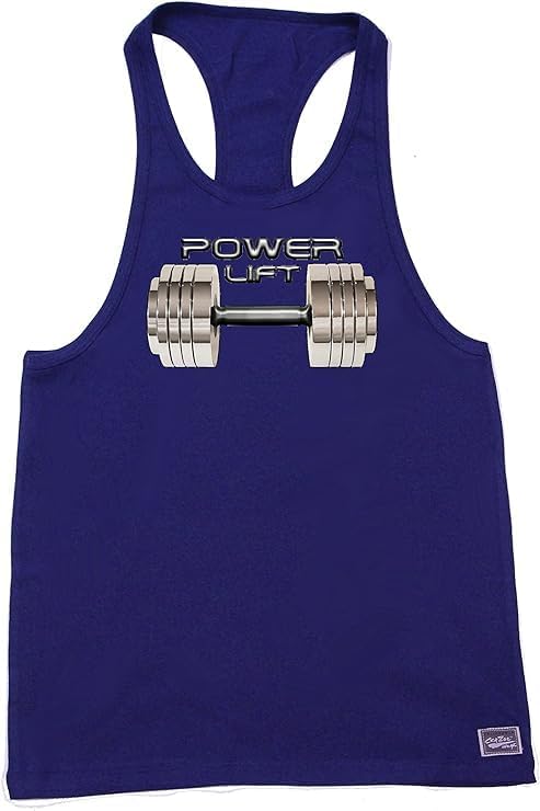 312R Navy Tank Top with Versa Power-Lift-Barbell