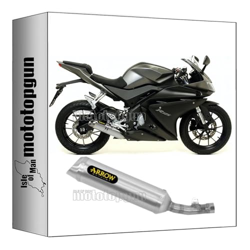 Escape homologado Arrow Thunder de aluminio para Yamaha YZF R125 que aligera y mejora el sonido
