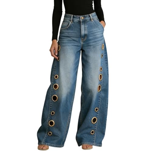 Jean baggy femme Y2K taille haute : le confort vintage enfin retrouvé