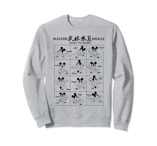 Sweat Mickey Kung-Fu Disney - Sweat à capuche imprimé Year Of The Mouse vintage pour homme