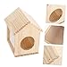Toyvian Wooden Hamster Hideout Feeding Platform Small Animal Hideaway for Hamsters and Small Pets Play Set