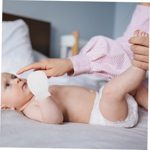 3Pairs Mittens Scratch Gloves for Boys Soft Knitted Breathable Comfortable for Year Grey 7