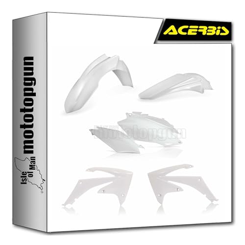 Cache carénage blanc Acerbis 0015803.030 réparer plastique Honda CRF 450