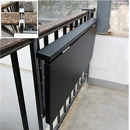 Table murale pliable de balcon au design d'étagères flottantes - 6