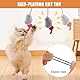 2 Stück Katzenspielzeug Selbstbeschäftigung Hängende Türrahmen Elastische Maus, Interaktives Katzenspielzeug Maus, Katzenspielzeugs Mäuse mit Quietschgeräusch für Katzenauslauf und Gegen Langeweile