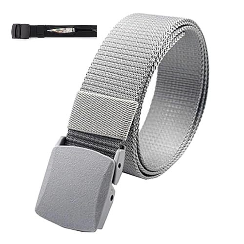 Image of Money Belt for Men Security Belt, with Hidden Money Pocket, Nylon | Cashsafe Anti-Theft Wallet Non-Metal Buckle, Money Belts for Travel, Security Money Belt, Military Tactical Mens