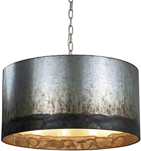 Varaluz 323P04OG Cannery Pendant, Ombre Galvanized