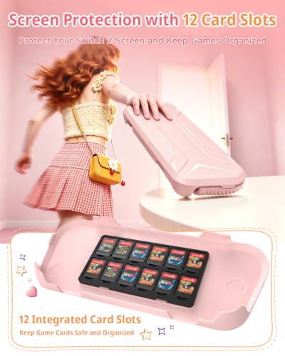 Image of FASTSNAIL Protective Cute Case Cover for Nintendo Switch 2 with Rabbit Skin