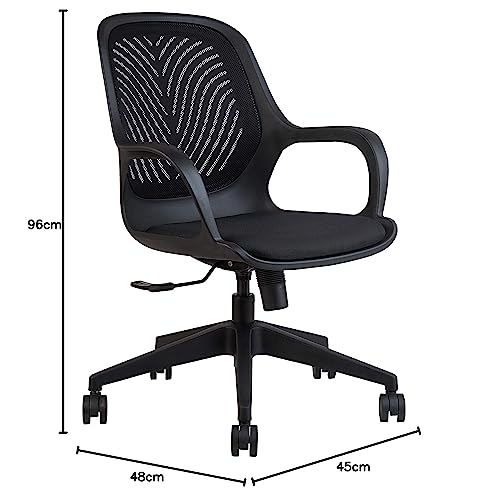 Image of INNOWIN Zara Low Back Chair for Home & Office (Black)| 3 Years Limited Warranty