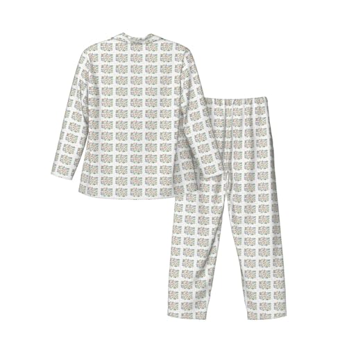 Pyjama hommes deux pièces imprimé pour dormir détendu