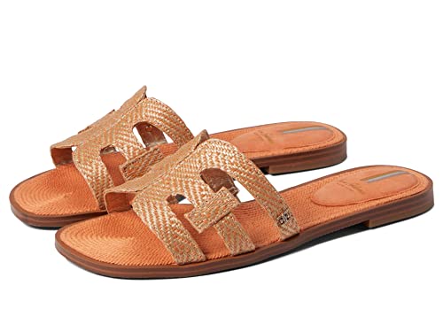 Sam Edelman Women’s Bay Classic Slide Sandal, Natural/Sunset Orange,7.5