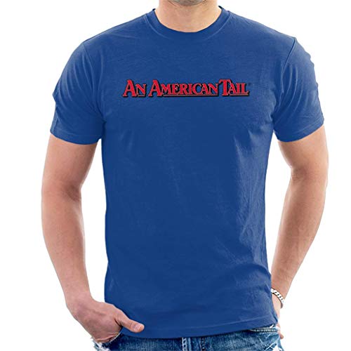 T-shirt an American Tail Classic Red Text Logo vêtement à manches courtes pour homme