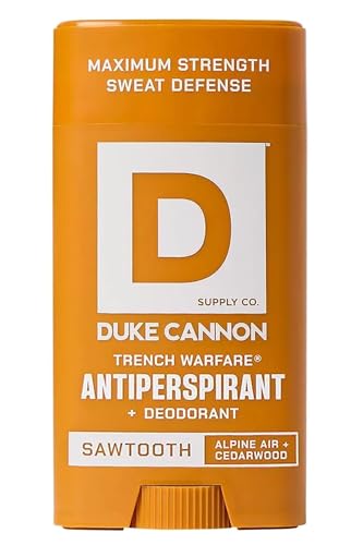 Duke Cannon Sawtooth Trench Warfare Antiperspirant Deodorant for Men – Alpine Air & Cedarwood...