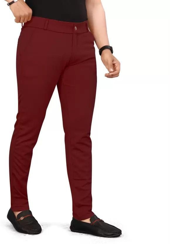 Image of Vanits Men's Slim Fit Casual Trousers Pack of 1
