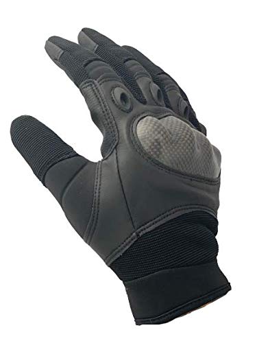 TAC-1 Hard Knuckle Tactical Gloves for Men Military Gloves for Shooting Airsoft Paintball Motorcycle Climbing and Heavy Duty Work (Alpha) (Medium)