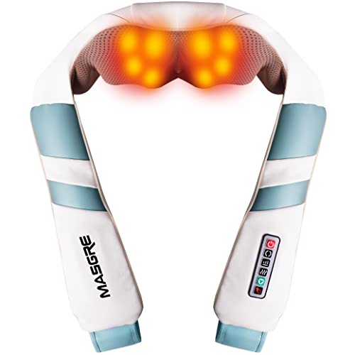 Masgre Massagers For Neck And Back With Heat, Deep Tissue Shoulder Massager Electric Shiatsu Neck Massager For Pain Relief #TOP2