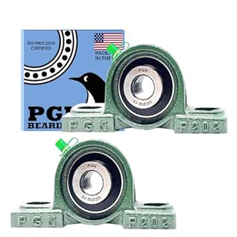 Cast Iron Mounted Bearings UCP202-10 Pillow Block Bearings 2-Pack - 5/8" Bore Cast Iron Base With Self-Alignment 5/8 Inch Bore Bearings - View #11