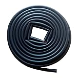 Tuokay, Bande d'étanchéité en Caoutchouc EPDM de 10 Mètres, Universel Joint de Porte de Voiture en Forme de Grand D de 9mm*10mm, Insonorisation Voiture pour Coffre, Portieres, Compartiment Moteur