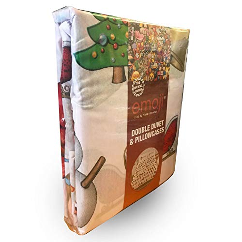 Emoji Christmas Set Copripiumino, Poliestere