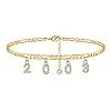 Turandoss-Birth-Year-Number-Ankle-Bracelets-for-Women-14K-Gold-Filled-Dainty-CZ-Date-Anklet-Personalized-Birth-Year-Number-Ankle-Bracelets-for-Women-Beach-Foot-Jewelry Birth Year Number Ankle Bracelets for Women, 14K Gold Filled Dainty CZ 2003 Date Anklet Personalized Birth Year Number Ankle Bracelets for Women(2003)