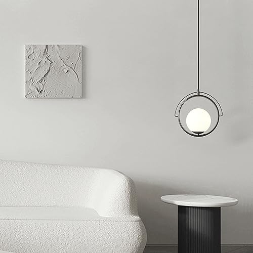Lustre en métal de style simple avec lampe suspendue à tête unique E14 - 7