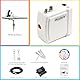 MEEDEN Mini Airbrush Set mit 1.8m Luftschlauch: Air Brush Kit Auto Stop mit Dual-Action Air Brush Pistole 12 x 30ml Acryl Farbset Reinigungbürste für Modelllackierung Tattoo Graffiti - Weiß