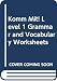 Komm Mit! Level 1 Grammar and Vocabulary Worksheets