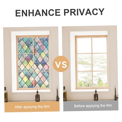 Vinilo adhesivo estático para ventana vitral 118x20" PVC miniatura 6