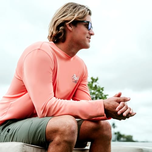Reel Life UV Long Sleeve – Jax Beach Men’s Long Sleeve Sun Protection Shirt, Lightweight Quick-Dry UPF 50+ Performance Shirt, Breathable Sun Shirts For Men, Moisture-Wicking UV Shirts for Men (Large)3