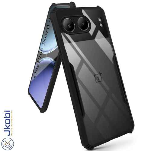 Image of Jkobi Back Case Cover for Oneplus Nord 4 (Shockproof with Polycarbonate Clear Panel | Professional Black)