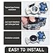Sephile 20 PCS Trailer Handshake Valve Gasket, Waterproof Durable Rubber Vehicle Sealing Ring, Portable Valve Gaskets, Universal Automotive Brake Air Hose Grommet Parts for Most Cars (Red & Blue)