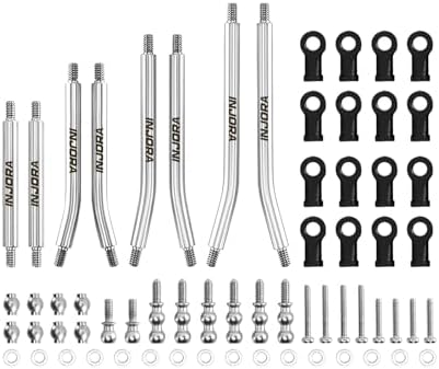 INJORA Stainless Steel High Clearance Chassis Links for 1/30 Axial SCX30