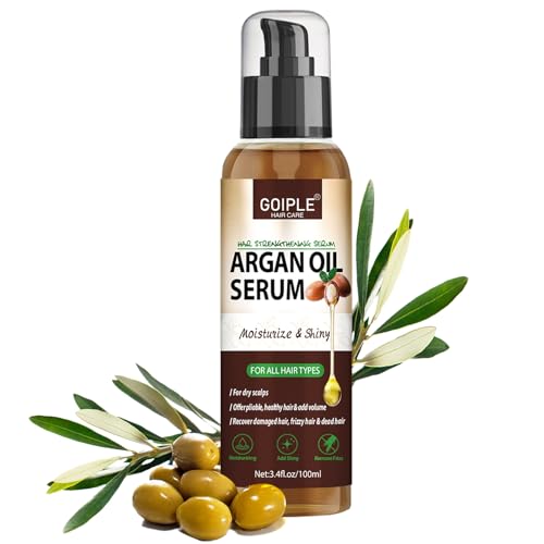Sérum d'huile capillaire avec protéine d'argan, huile d'argan pour coiffer et hydrater les cheveux, contrôle anti-frisottis, nourrit et répare, huile...