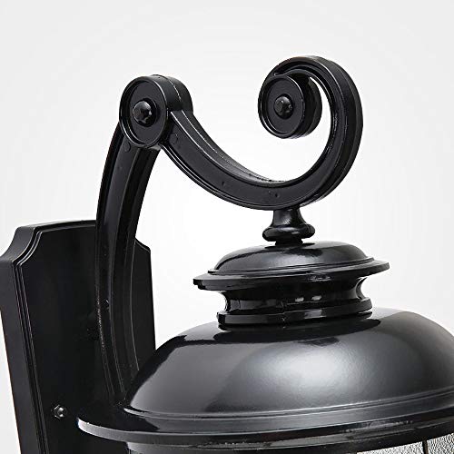 Lampe de mur extérieur imperméable avec éclairage LED rétro haute finition - 5