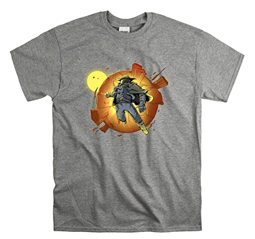 Anime t-shirt astronaute apocalypse gris XXL idéal pour vos sorties geek